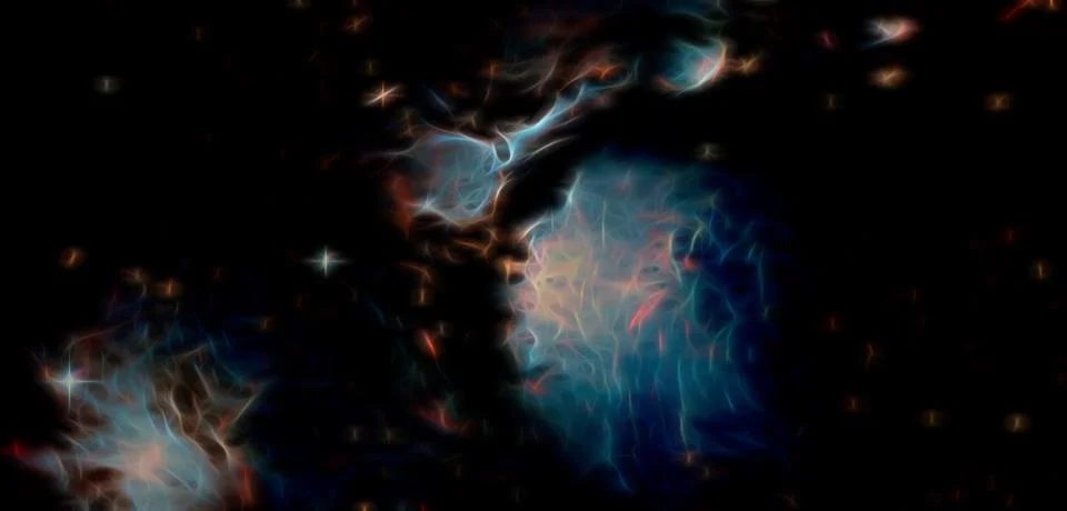Fractal abstract outer space. Galaxy background. Elements of this image Stock Illustration