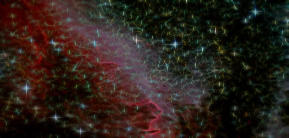 Fractal abstract outer space. Galaxy background. Elements of this image Stock Illustration