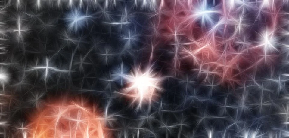 Fractal abstract outer space. Galaxy background. Elements of this image Stock Illustration
