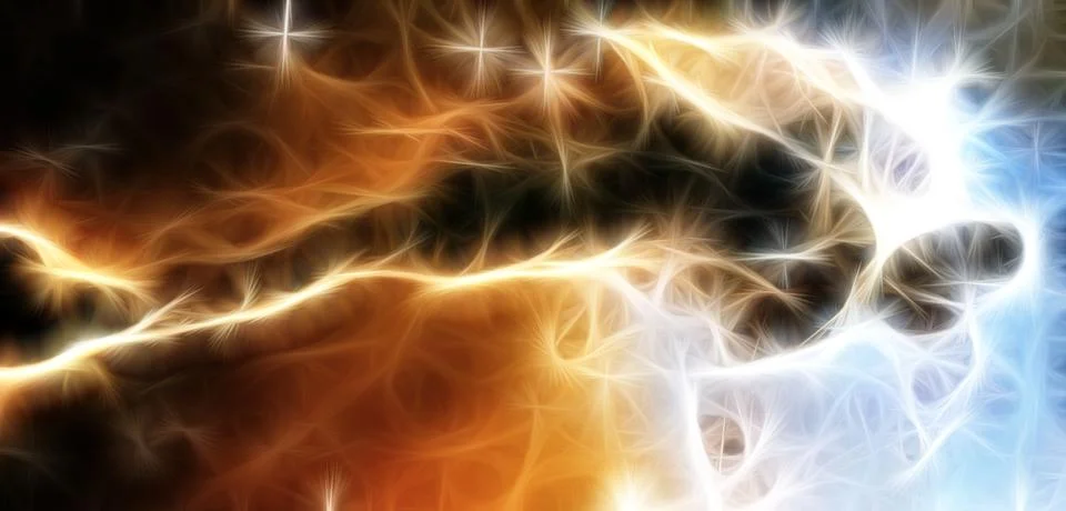 Fractal abstract outer space. Galaxy background. Elements of this image Stock Illustration