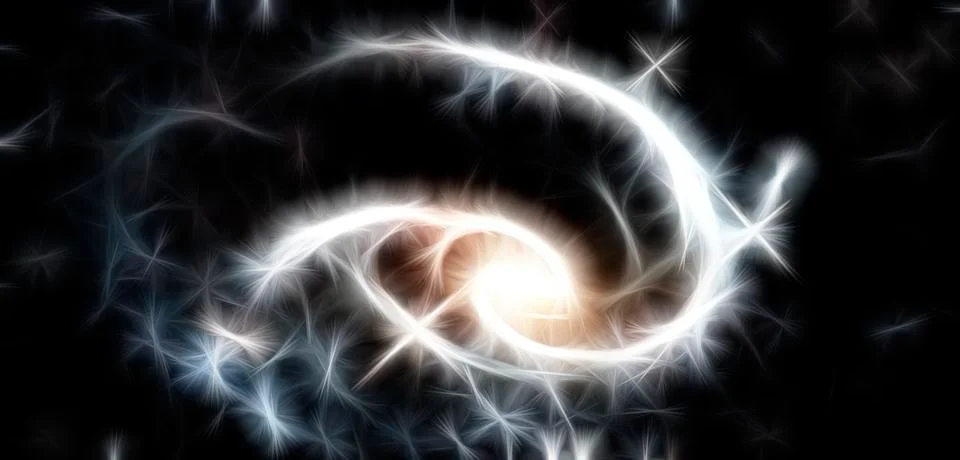Fractal abstract outer space. Galaxy background. Elements of this image Stock Illustration