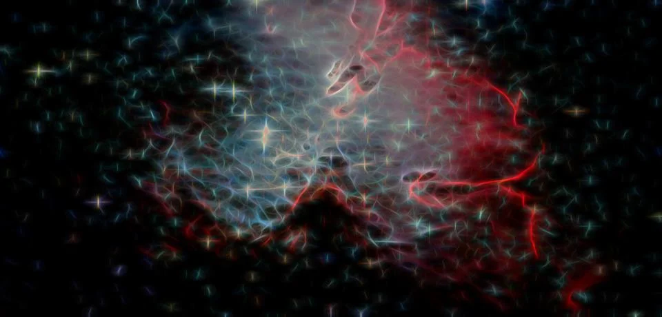 Fractal abstract outer space. Galaxy background. Elements of this image Stock Illustration