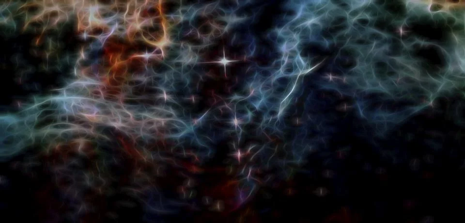 Fractal abstract outer space. Galaxy background. Elements of this image Stock Illustration