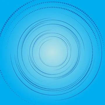 Fractal abstract spiral dotted background. Futuristic style card Stock Illustration