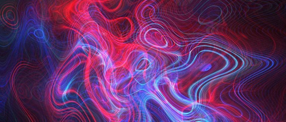 Fractal abstract threads background Stock Illustration