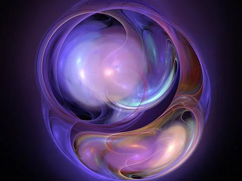 Fractal and decorative background Stock Illustration