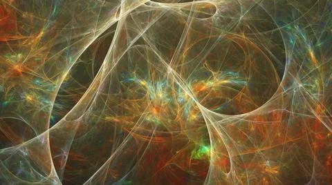 Fractal art background texture pattern - layered organic closeup web Stockillustratie