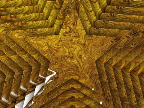 Fractal art. Print for wall decor poster. Exclusive abstract background. Fant Stock Illustration