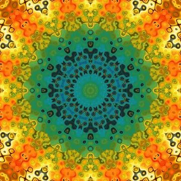 Fractal art. Print for wall decor poster. Exclusive abstract background. Fant Stock Illustration