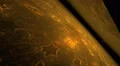 Fractal art stars in seamless looping pitch rotation motion HD Footage