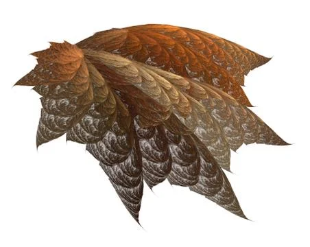 Fractal autumn leaf イラスト素材