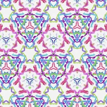 Fractal background. Abstract design pattern. Multicolored mixed painting art. Stock Illustration