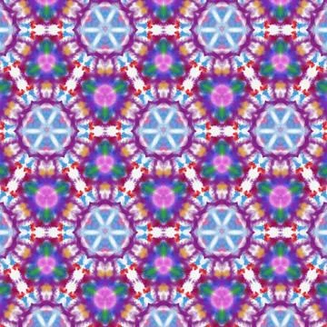 Fractal background. Abstract design pattern. Multicolored mixed painting art. Stock Illustration