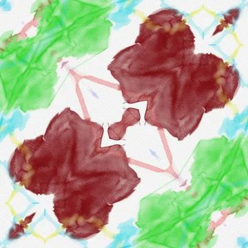 Fractal background. Abstract design pattern. Multicolored mixed painting art. Stock Illustration