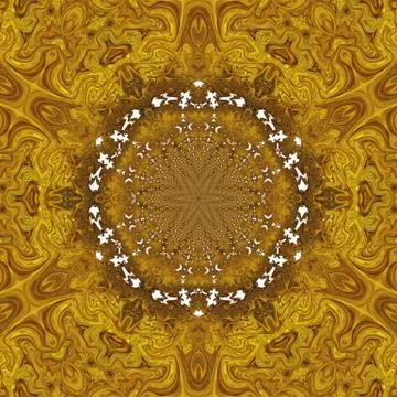 Fractal background. Abstract design pattern. Multicolored mixed painting art. Stock Illustration