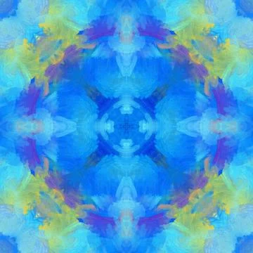 Fractal background. Abstract design pattern. Multicolored mixed painting art. Stock Illustration