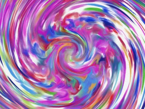 Fractal background. Abstract design pattern. Multicolored mixed painting art. Illustrazione stock