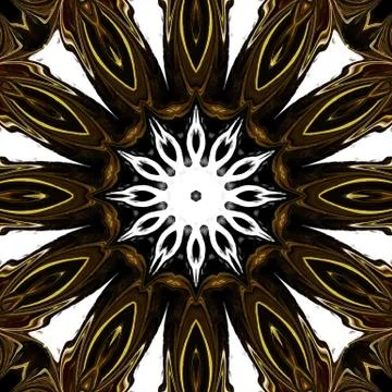 Fractal background. Abstract design pattern. Multicolored mixed painting art. Stock Illustration