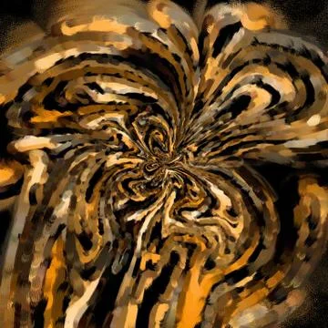 Fractal background. Abstract design pattern. Multicolored mixed painting art. Illustrazione stock