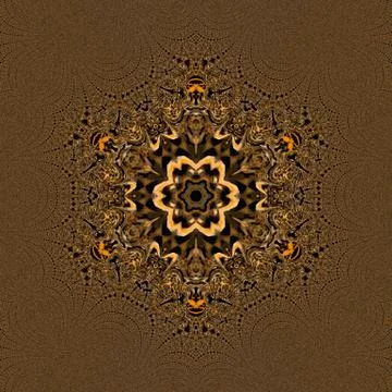 Fractal background. Abstract design pattern. Multicolored mixed painting art. Stock Illustration