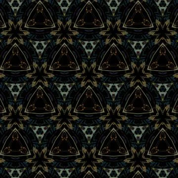 Fractal background. Abstract design pattern. Multicolored mixed painting art. Stock Illustration