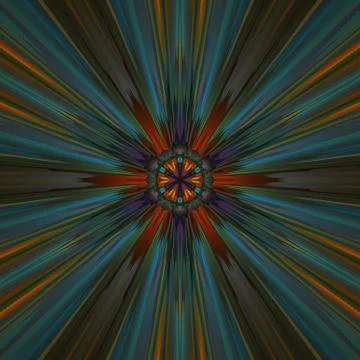 Fractal background. Abstract design pattern. Multicolored mixed painting art. Stock Illustration