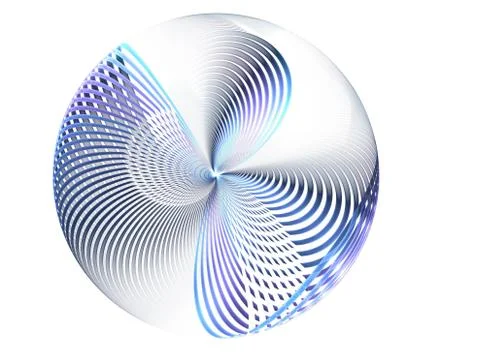 Fractal background - blue disk, computer-generated image. イラスト素材