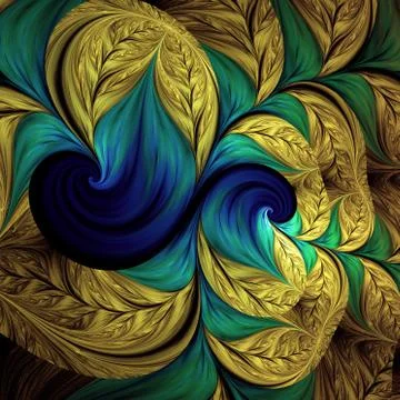 Fractal Background Stock Illustration