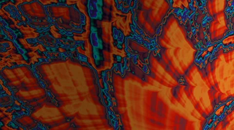 Fractal Background Loop: Coral Reef Calming Stock Footage 39947192