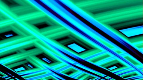 Fractal Background Loop: Green and Blue Cross Stitch Stock Footage 39910085