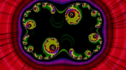 Fractal Background Loop: Mitochondrial Zoom Stock Footage 39947582