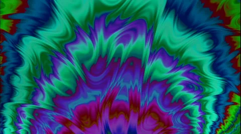 Fractal Background Loop: Oil Paint Ripple Stock Footage 39947247