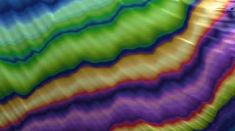 Fractal Background Loop: Rainbow Waterfall Stock Footage 39911633