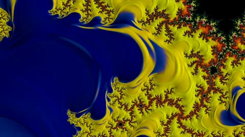 Fractal Background Loop: Topographical Spider Gradient Stock Footage 39910213