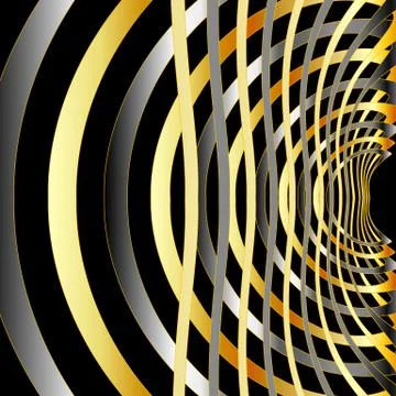 Fractal background with metal  Stock Illustration