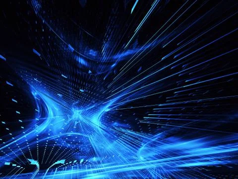 Fractal background for use in creativity and design projects. Technological f Stock Illustration