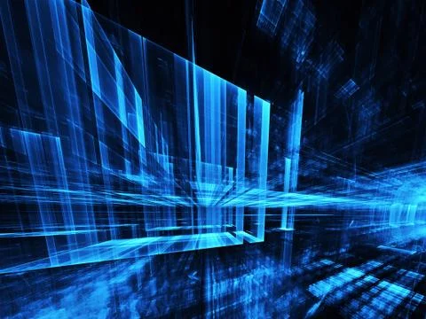 Fractal background for use in creativity and design projects. Technological f Ilustración de archivo