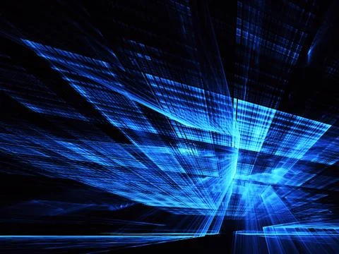 Fractal background for use in creativity and design projects. Technological f Ilustración de archivo