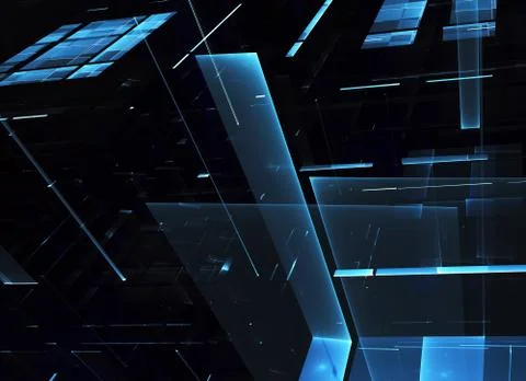 Fractal background for use in creativity and design projects. Technological f Stock Illustration