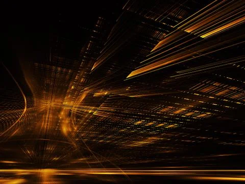 Fractal background for use in creativity and design projects. Technological f Ilustración de archivo