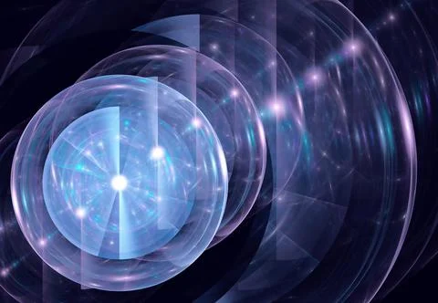 Fractal background for use in creativity and design projects. Technological f Ilustración de archivo