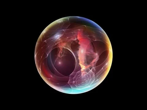 Fractal Ball Illustrazione stock