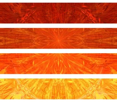 Fractal banners Stock Illustration