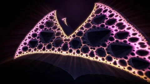Fractal Bat Looping Animation Video stock 73282100