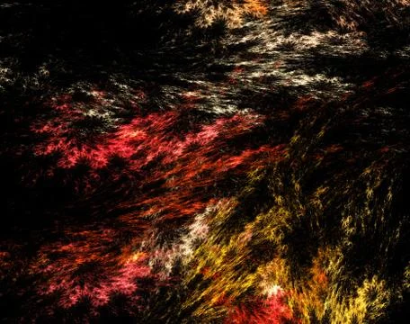 Fractal on black Stock Illustration