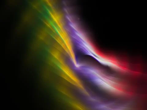 Fractal on black Stock Illustration