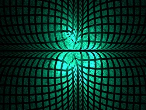 Fractal on black Stock Illustration