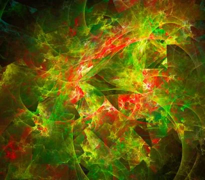 Fractal on black Stock Illustration