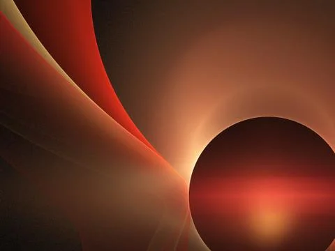 Fractal on black Stock Illustration