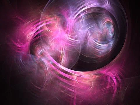 Fractal on black Stock Illustration